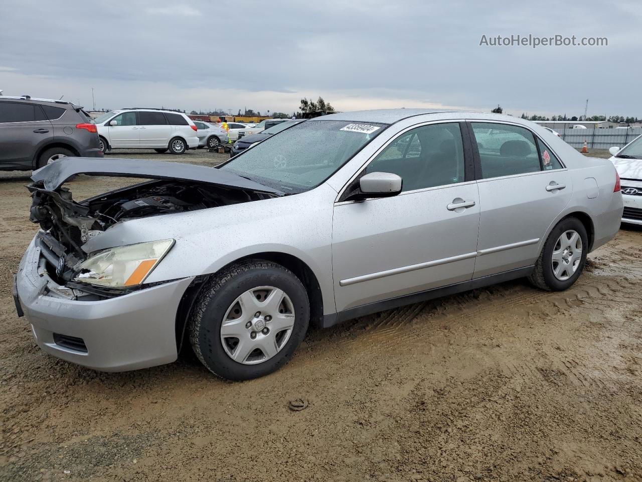 2007 Honda Accord Lx Silver vin: 1HGCM56427A177244