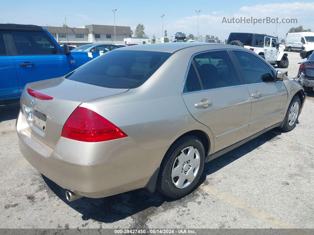 2007 Honda Accord 2.4 Lx Золотой vin: 1HGCM56427A190298