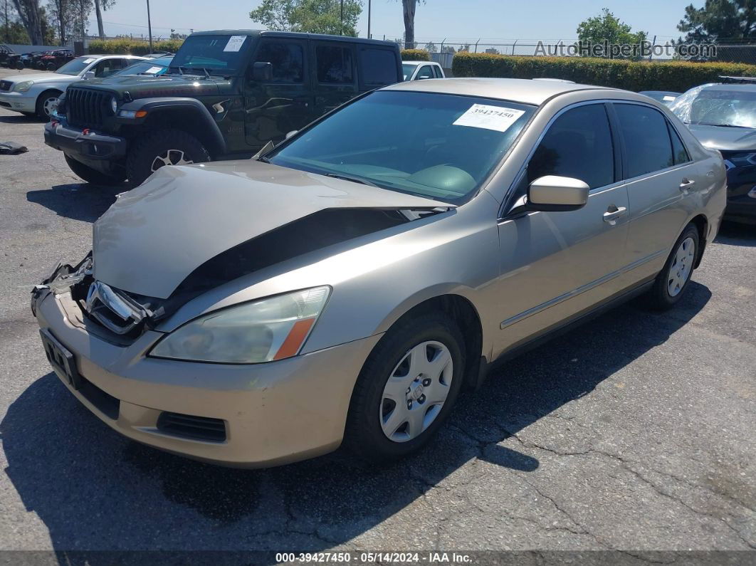 2007 Honda Accord 2.4 Lx Золотой vin: 1HGCM56427A190298