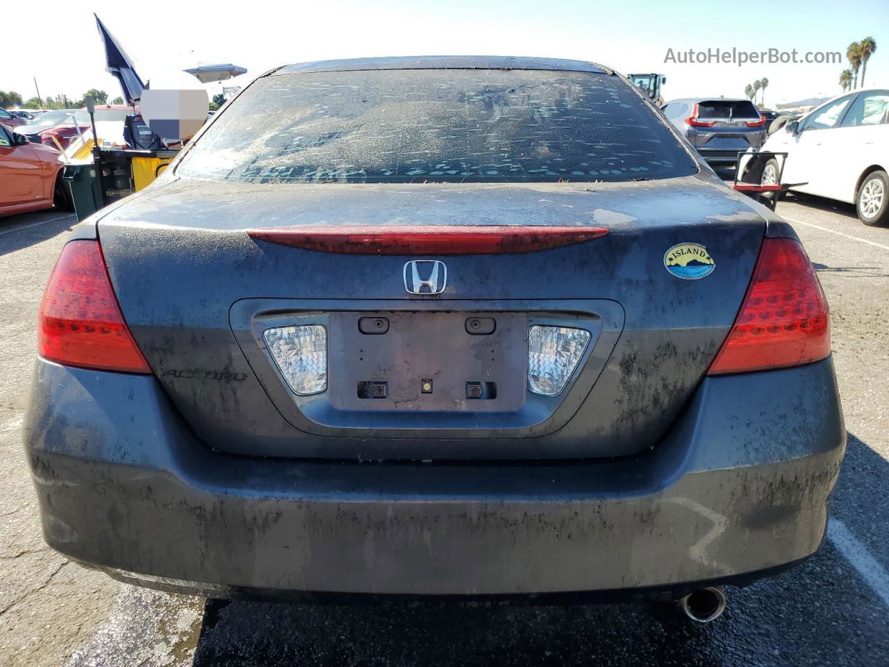 2007 Honda Accord Lx Gray vin: 1HGCM56427A226376