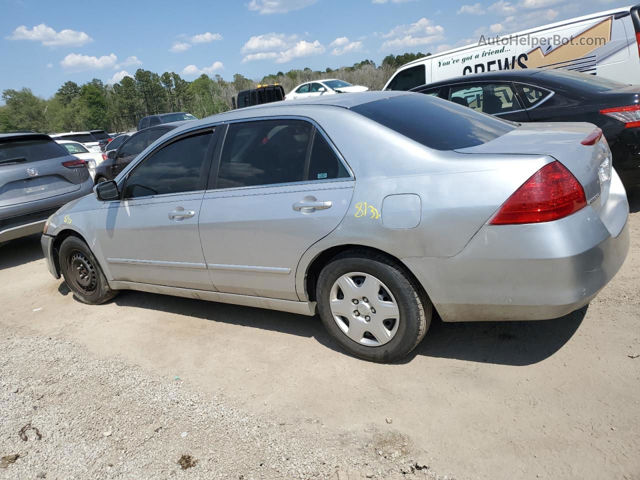 2007 Honda Accord Lx Silver vin: 1HGCM56437A013257