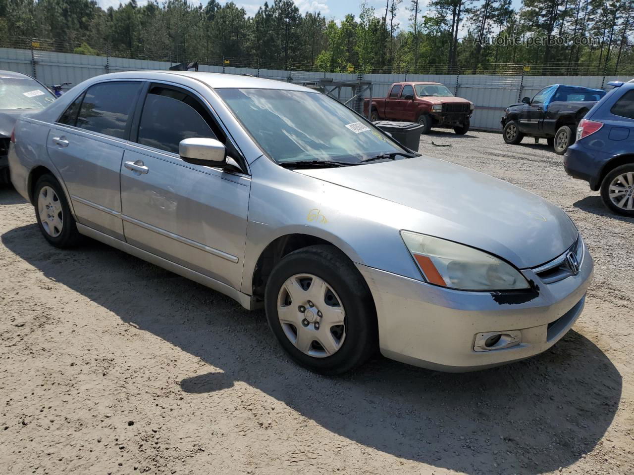 2007 Honda Accord Lx Silver vin: 1HGCM56437A013257