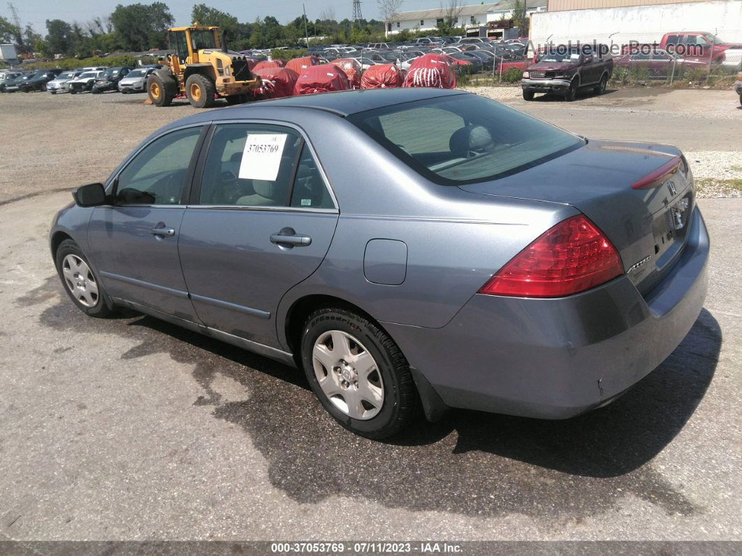 2007 Honda Accord 2.4 Lx Blue vin: 1HGCM56437A025358