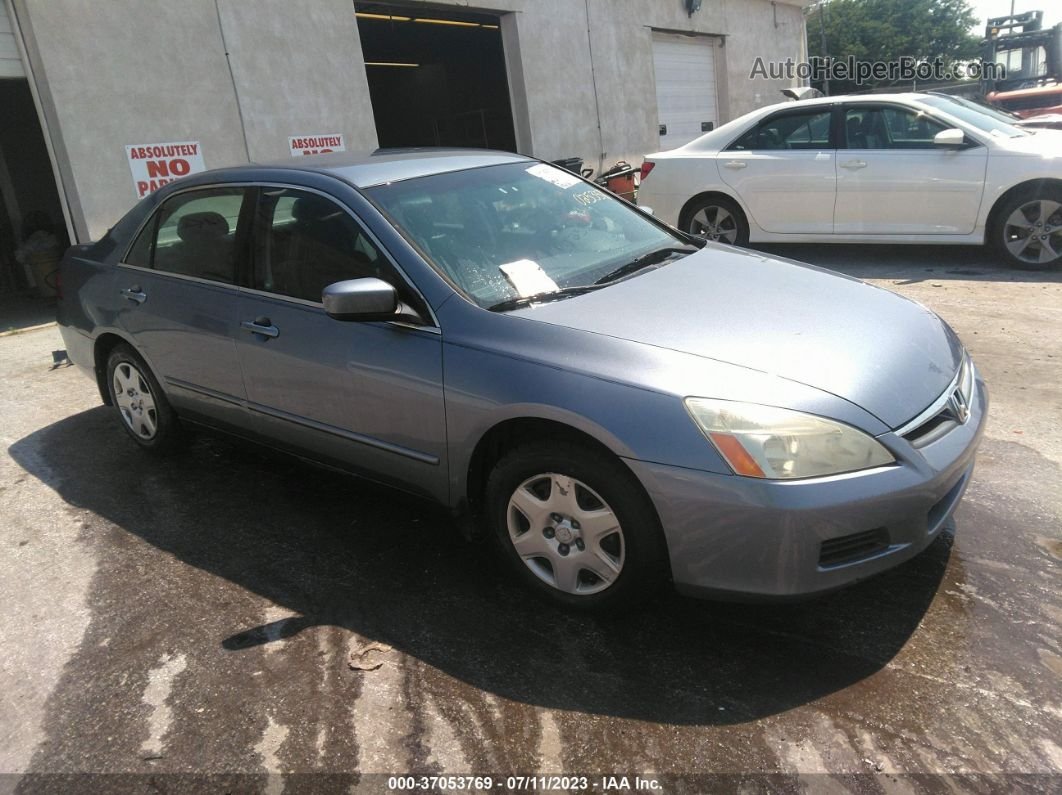 2007 Honda Accord 2.4 Lx Синий vin: 1HGCM56437A025358