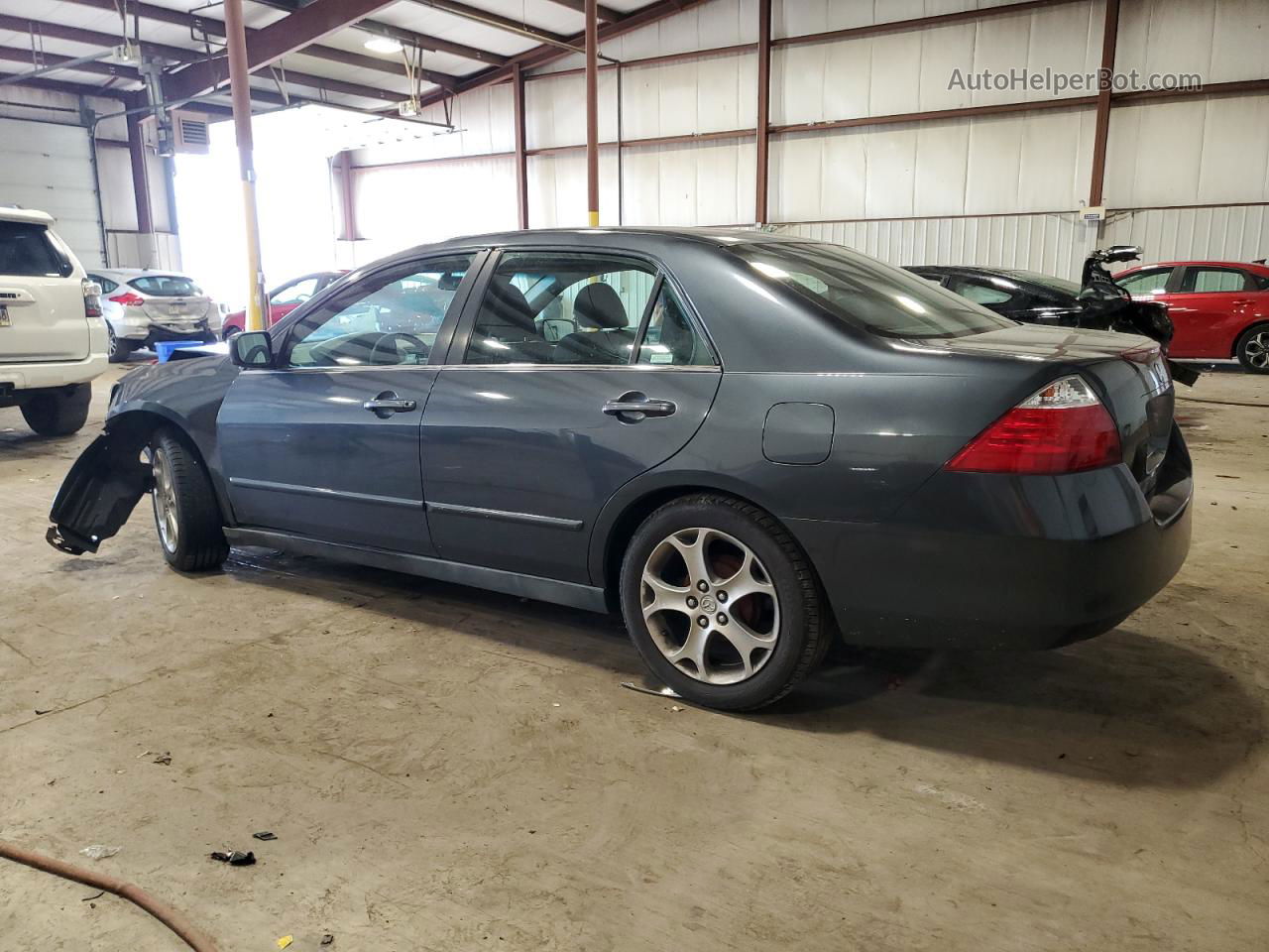 2007 Honda Accord Lx Gray vin: 1HGCM56437A122835