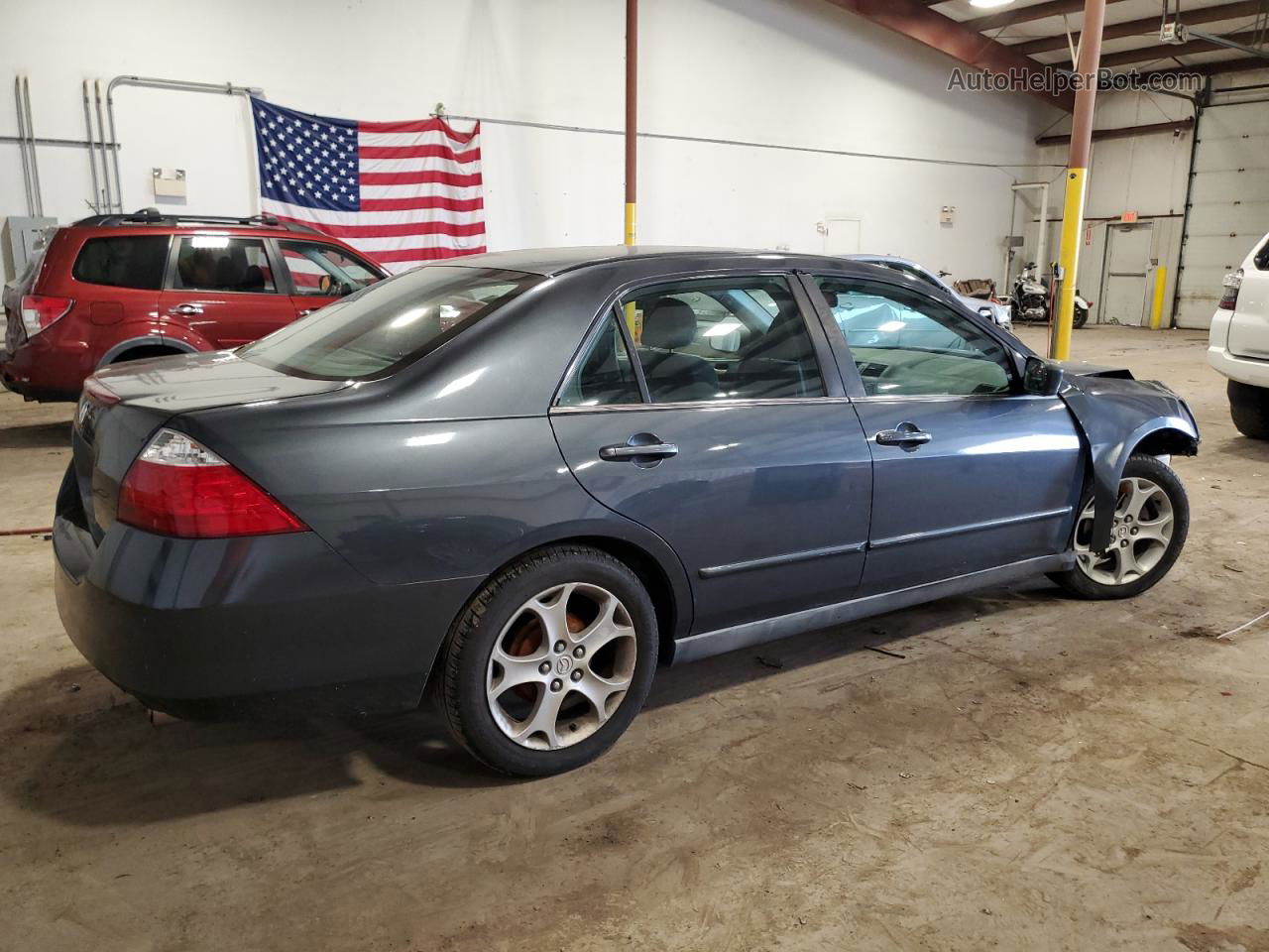 2007 Honda Accord Lx Gray vin: 1HGCM56437A122835