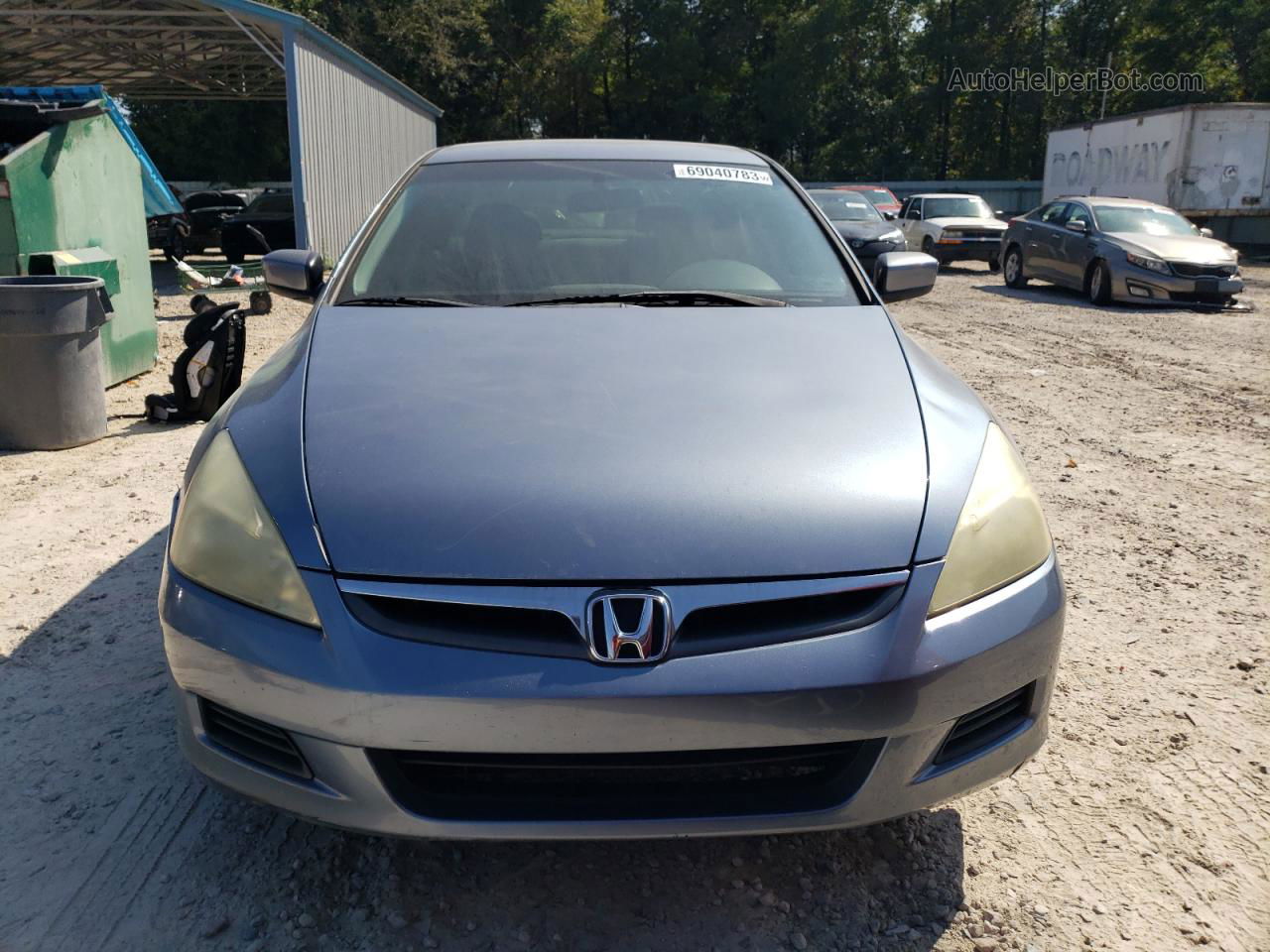 2007 Honda Accord Lx Синий vin: 1HGCM56437A128733