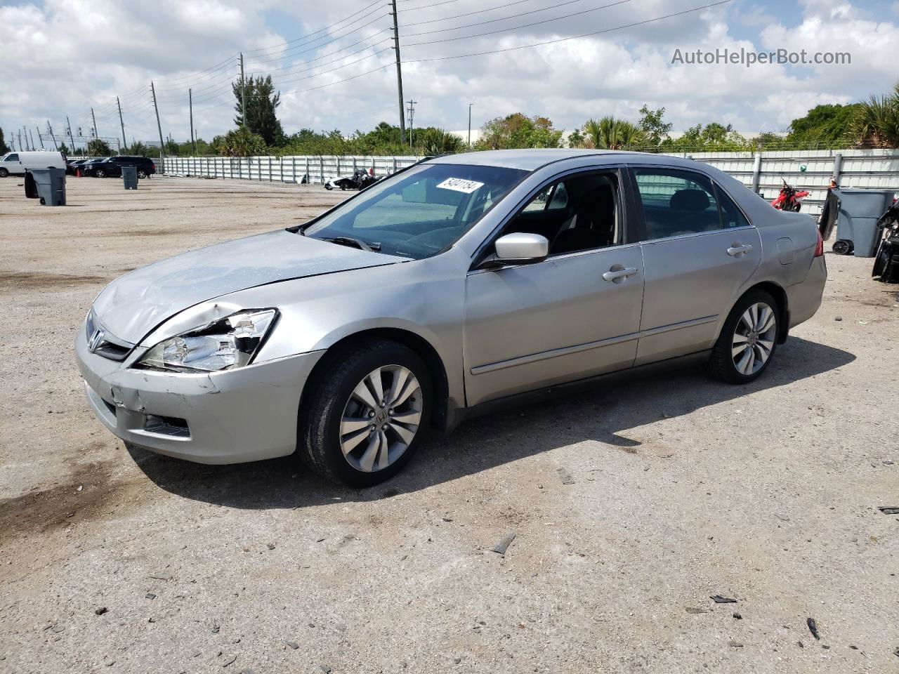 2007 Honda Accord Lx Silver vin: 1HGCM56437A147329