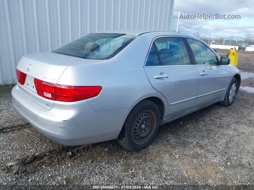 2005 Honda Accord 2.4 Lx Silver vin: 1HGCM56445A124509