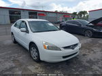 2005 Honda Accord Sdn Lx White vin: 1HGCM56445A134490