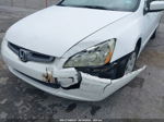 2005 Honda Accord Sdn Lx White vin: 1HGCM56445A134490