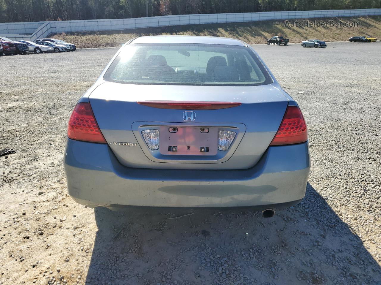 2007 Honda Accord Lx Синий vin: 1HGCM56447A055145