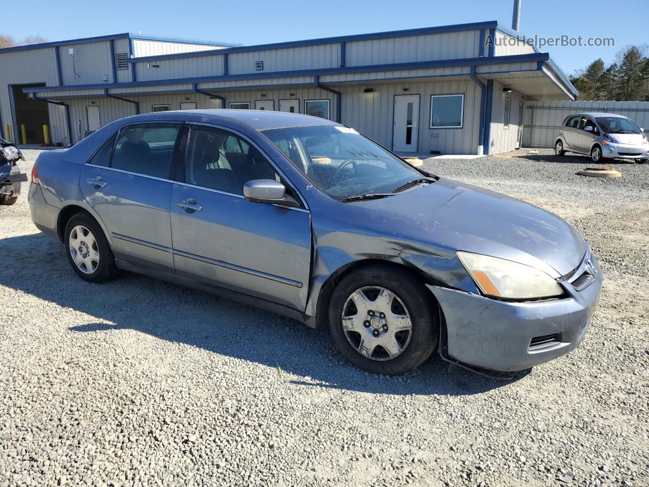 2007 Honda Accord Lx Blue vin: 1HGCM56447A055145