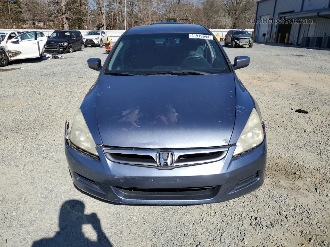 2007 Honda Accord Lx Синий vin: 1HGCM56447A055145