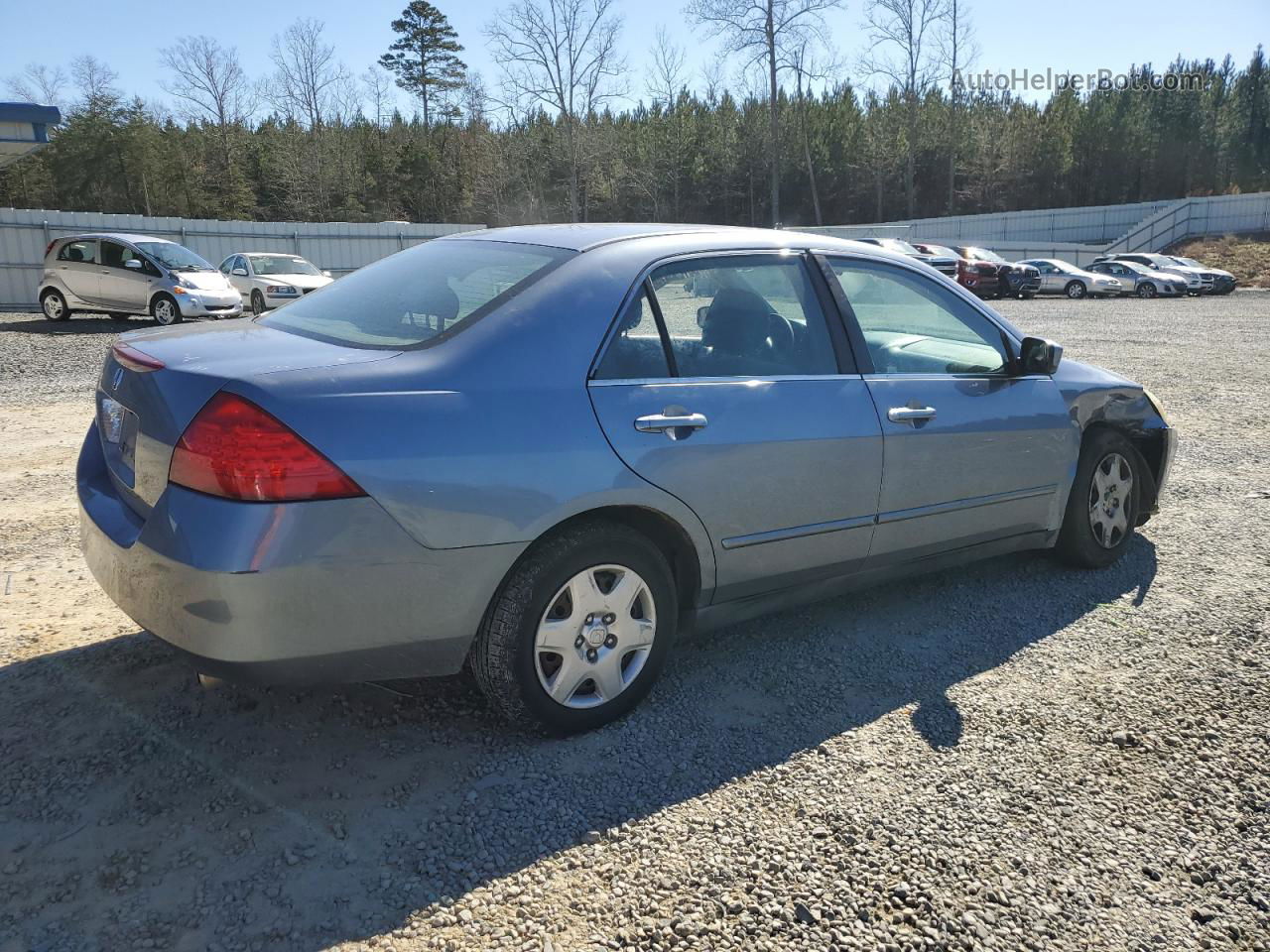 2007 Honda Accord Lx Blue vin: 1HGCM56447A055145