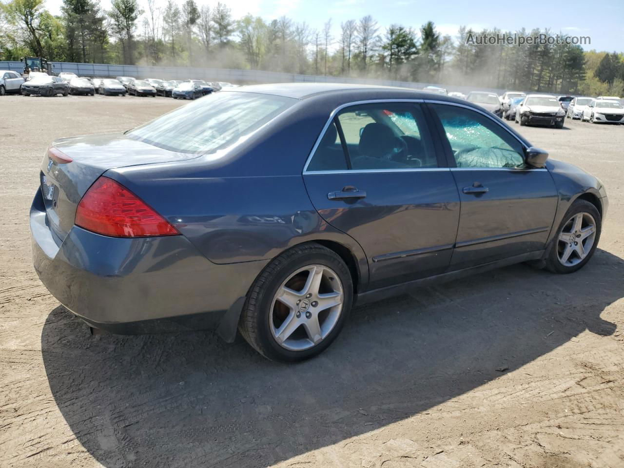 2007 Honda Accord Lx Gray vin: 1HGCM56447A116171