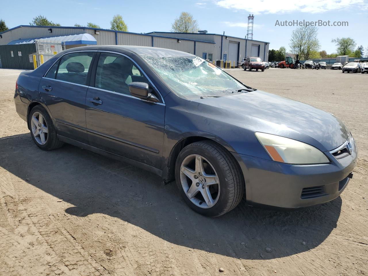 2007 Honda Accord Lx Gray vin: 1HGCM56447A116171