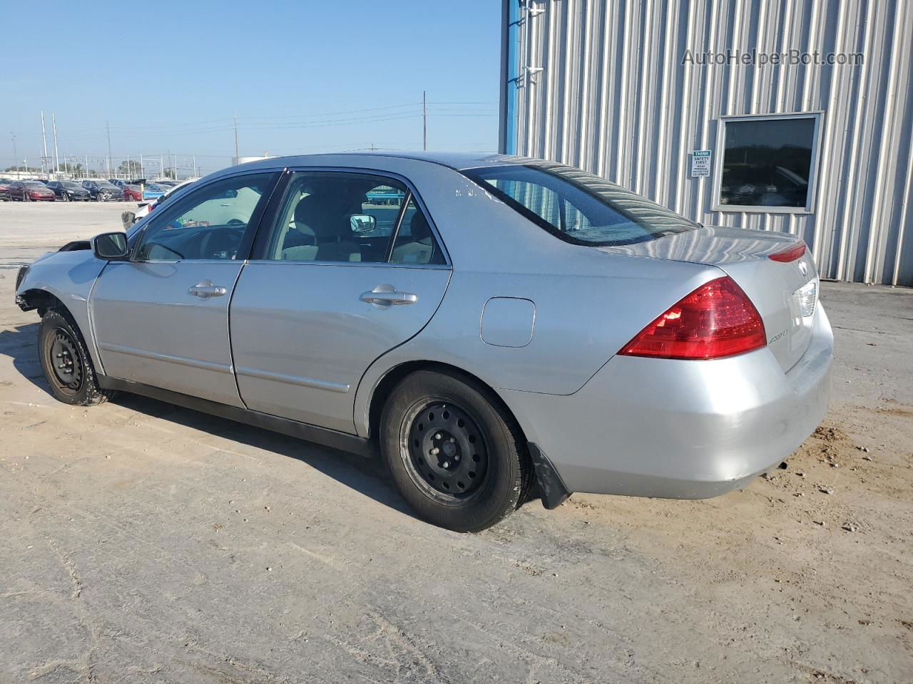 2007 Honda Accord Lx Gray vin: 1HGCM56457A132170