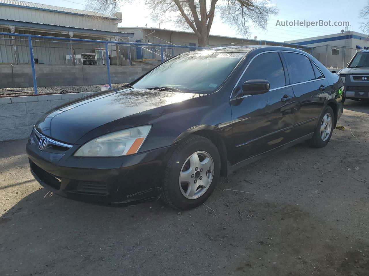 2007 Honda Accord Lx Black vin: 1HGCM56457A186648