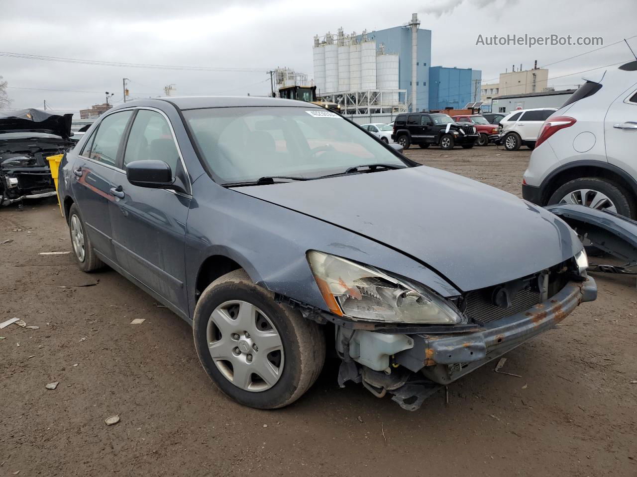 2007 Honda Accord Lx Gray vin: 1HGCM56457A222421