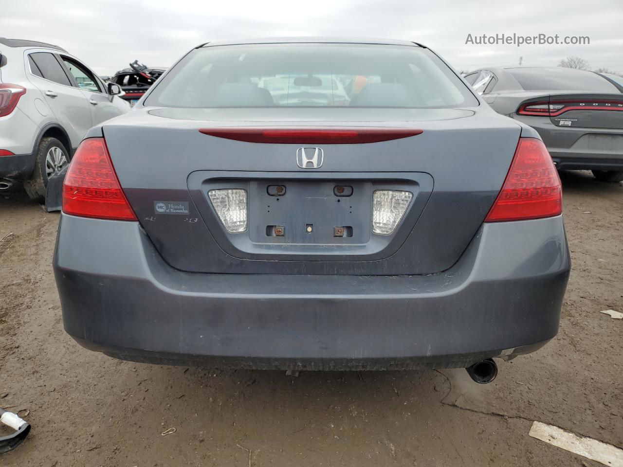 2007 Honda Accord Lx Gray vin: 1HGCM56457A222421