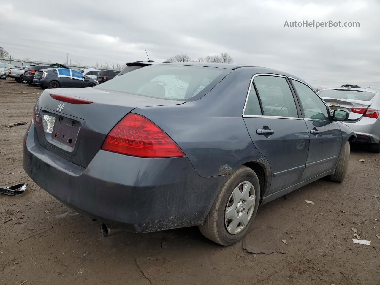 2007 Honda Accord Lx Gray vin: 1HGCM56457A222421