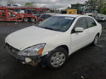 2007 Honda Accord Lx White vin: 1HGCM56467A027329