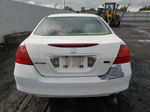 2007 Honda Accord Lx White vin: 1HGCM56467A027329