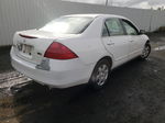 2007 Honda Accord Lx White vin: 1HGCM56467A027329