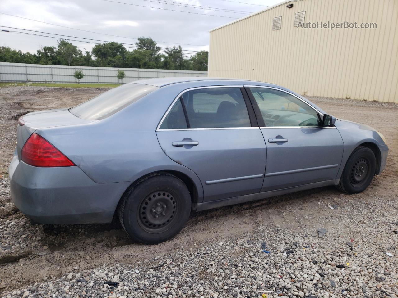 2007 Honda Accord Lx Blue vin: 1HGCM56467A076921