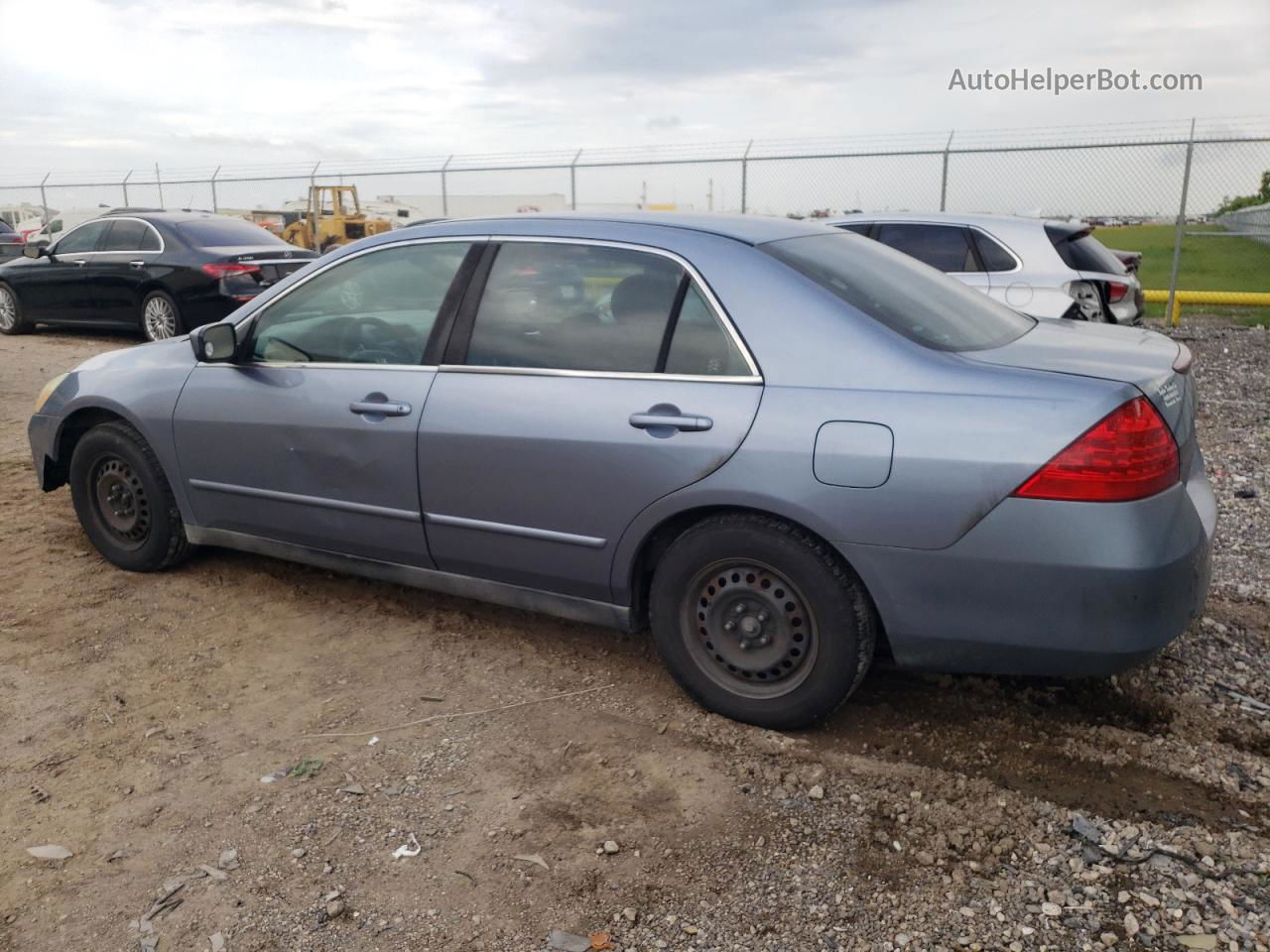 2007 Honda Accord Lx Blue vin: 1HGCM56467A076921