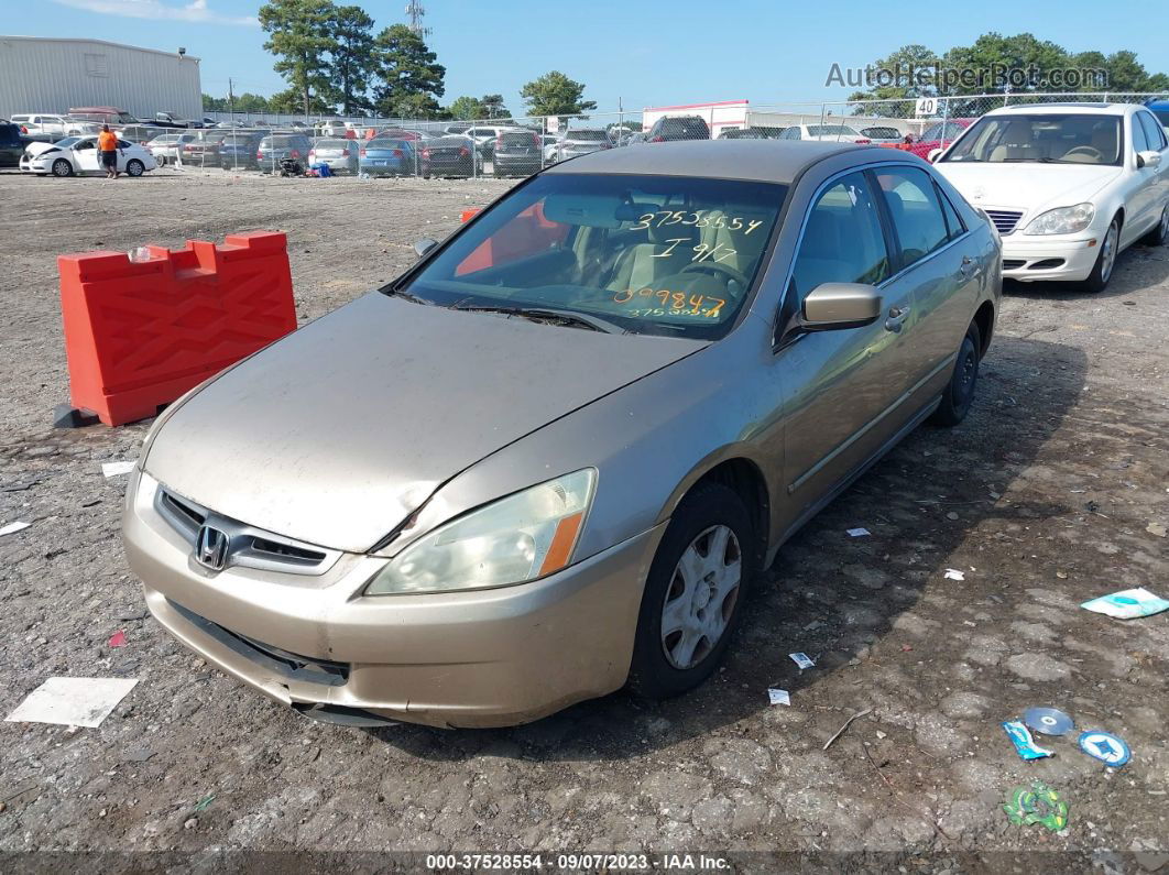 2005 Honda Accord Sdn Lx Золотой vin: 1HGCM56475A099847