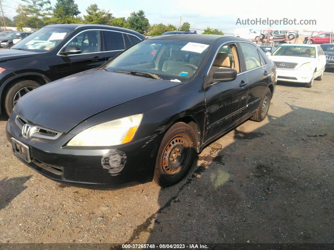 2005 Honda Accord Sdn Lx Black vin: 1HGCM56475A138226