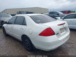 2007 Honda Accord 2.4 Lx White vin: 1HGCM56477A024519