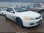 2007 Honda Accord 2.4 Lx White vin: 1HGCM56477A024519