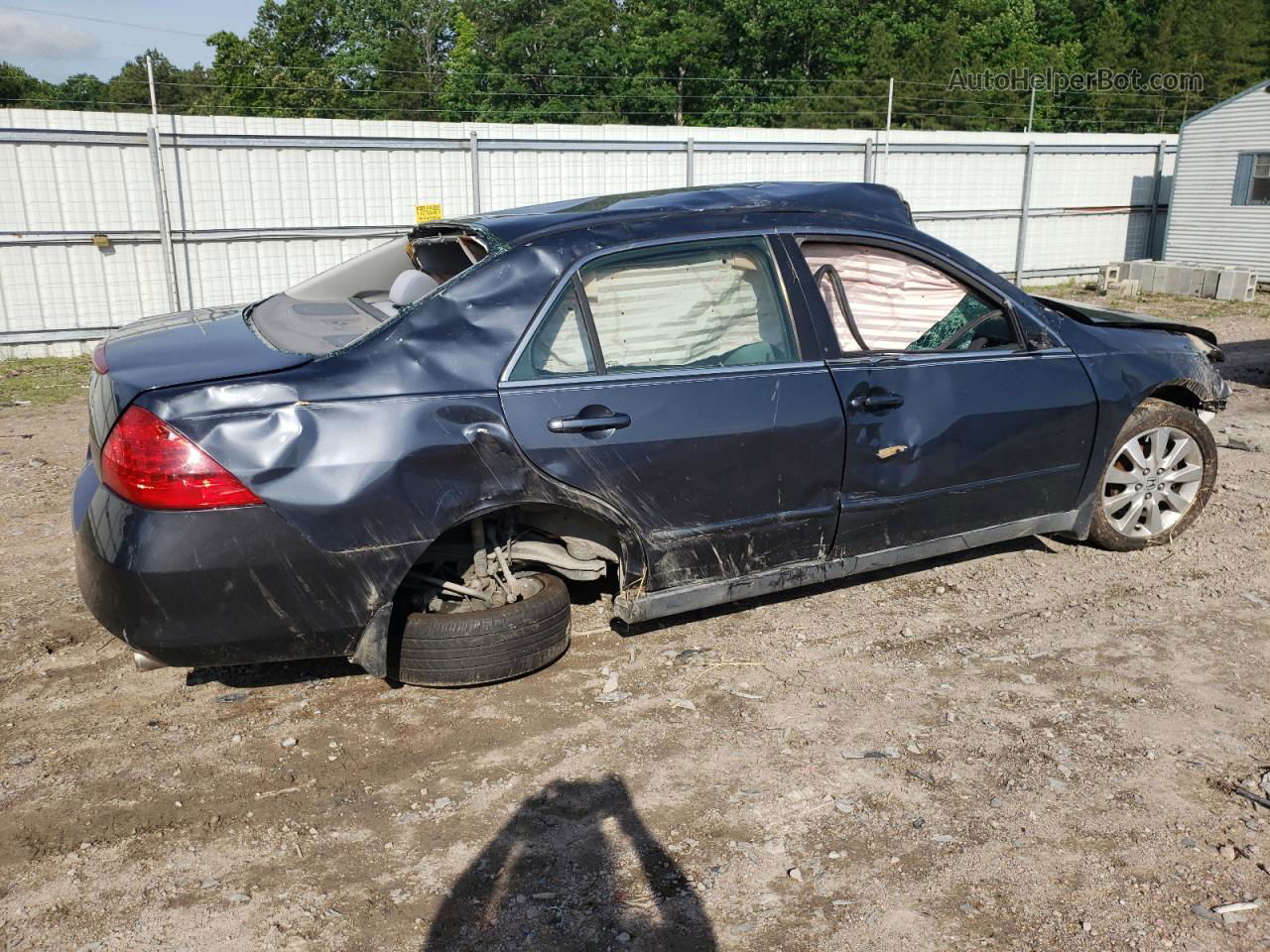 2007 Honda Accord Lx Gray vin: 1HGCM56477A044639