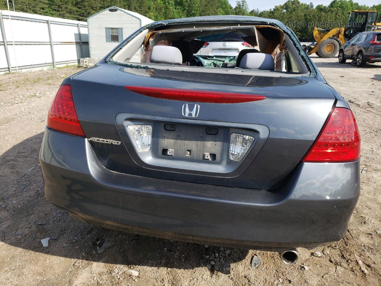 2007 Honda Accord Lx Gray vin: 1HGCM56477A044639