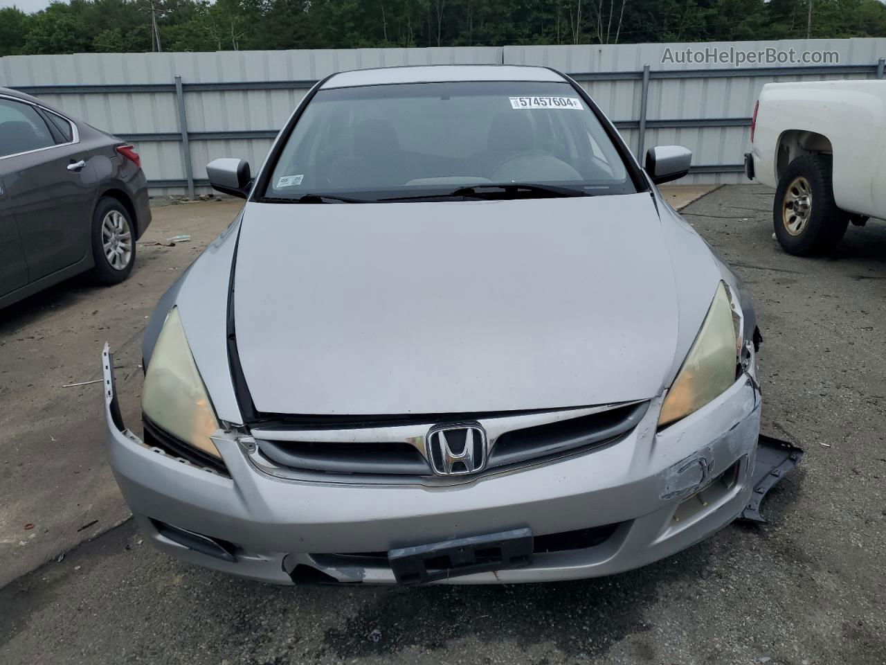 2007 Honda Accord Lx Silver vin: 1HGCM56477A221108