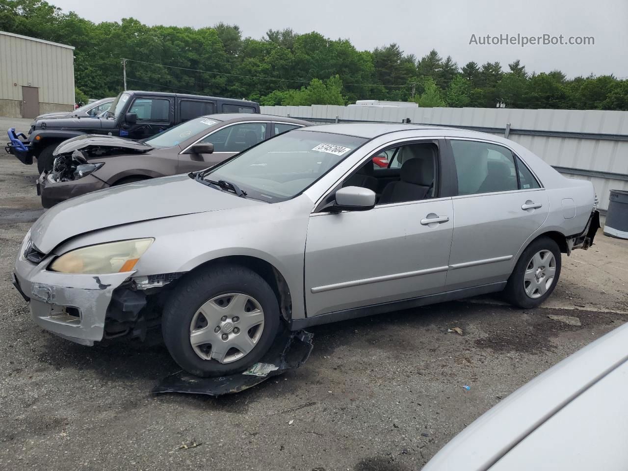 2007 Honda Accord Lx Silver vin: 1HGCM56477A221108