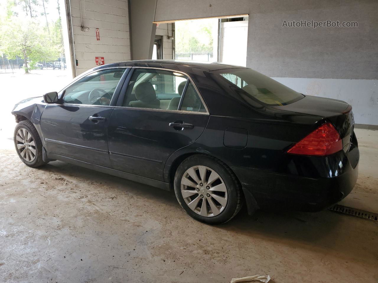 2007 Honda Accord Lx Black vin: 1HGCM56477A225613