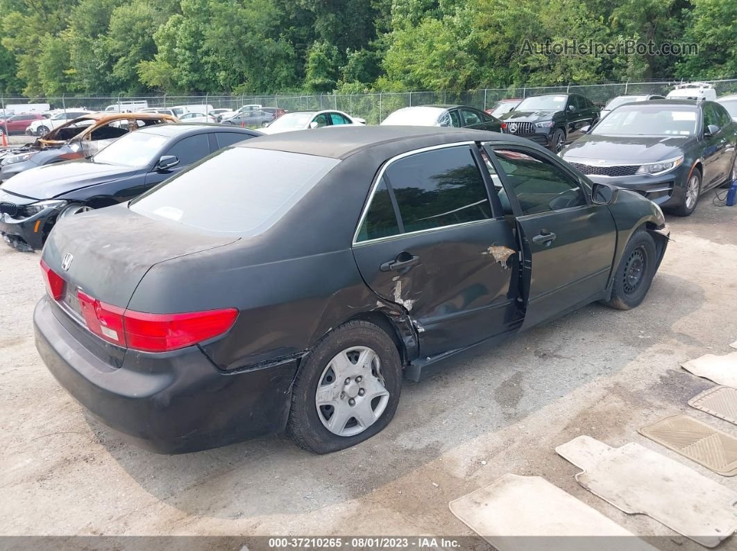 2005 Honda Accord Sdn Lx Black vin: 1HGCM56485A044906