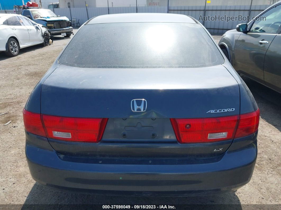 2005 Honda Accord Sdn Lx Blue vin: 1HGCM56485A056537