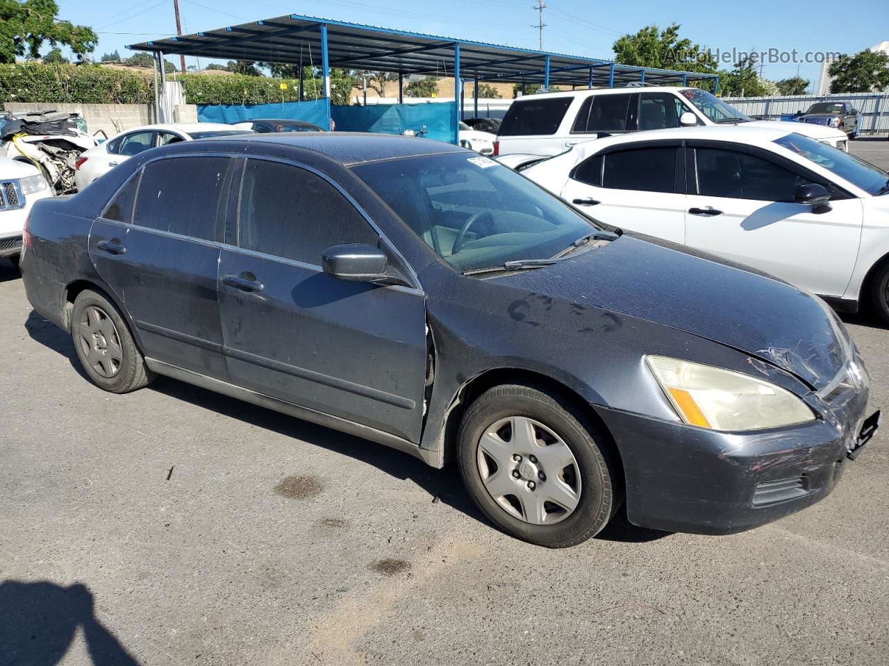 2007 Honda Accord Lx Gray vin: 1HGCM56487A031348