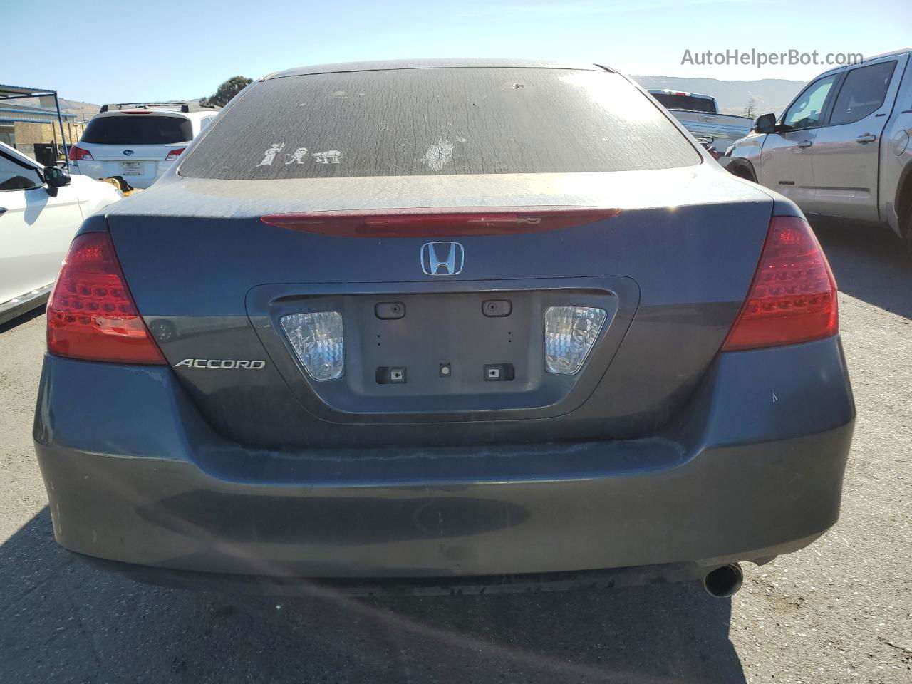 2007 Honda Accord Lx Gray vin: 1HGCM56487A031348