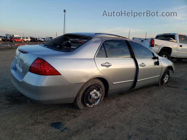 2007 Honda Accord Lx Silver vin: 1HGCM56487A066326