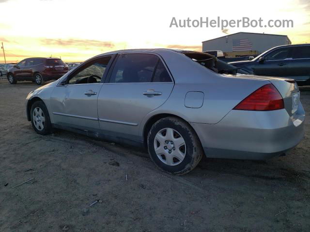 2007 Honda Accord Lx Silver vin: 1HGCM56487A066326