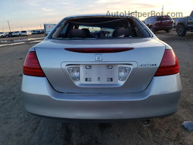 2007 Honda Accord Lx Silver vin: 1HGCM56487A066326