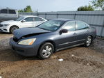 2007 Honda Accord Lx Gray vin: 1HGCM56487A099939