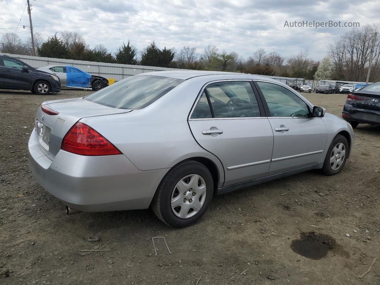 2007 Honda Accord Lx Серебряный vin: 1HGCM56487A228018