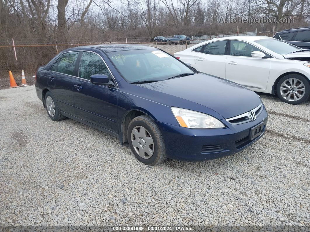 2007 Honda Accord 2.4 Lx Blue vin: 1HGCM564X7A069549